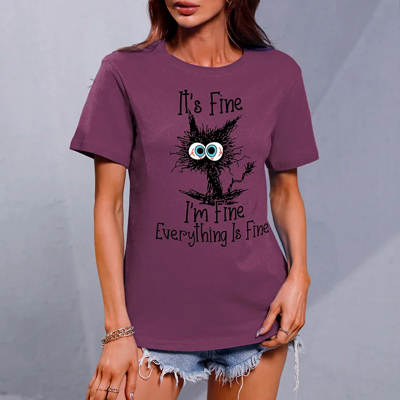 Camisetas T Shirts For Woman Graphic T Shirts Tops Kuromi cat back to school anime traf store ropa barata blusas juveniles mujer