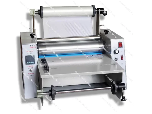 

Single and Double-sided Anti Curling Large Steel Roller Structure Laminating Machine DC-380 Hot and Cold Mounting