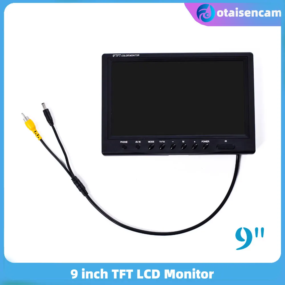 Monitor LCD TFT 9 inci, kamera industri endoskopi WP90 WP91 WP90 WP96 Series