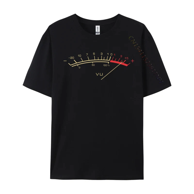 Retro VU Meter Hi Fi Vintage Stereo Music Lover Design Print Cotton Mens T Shirt Design T-Shirt 2024 T-Shirt Top Quality