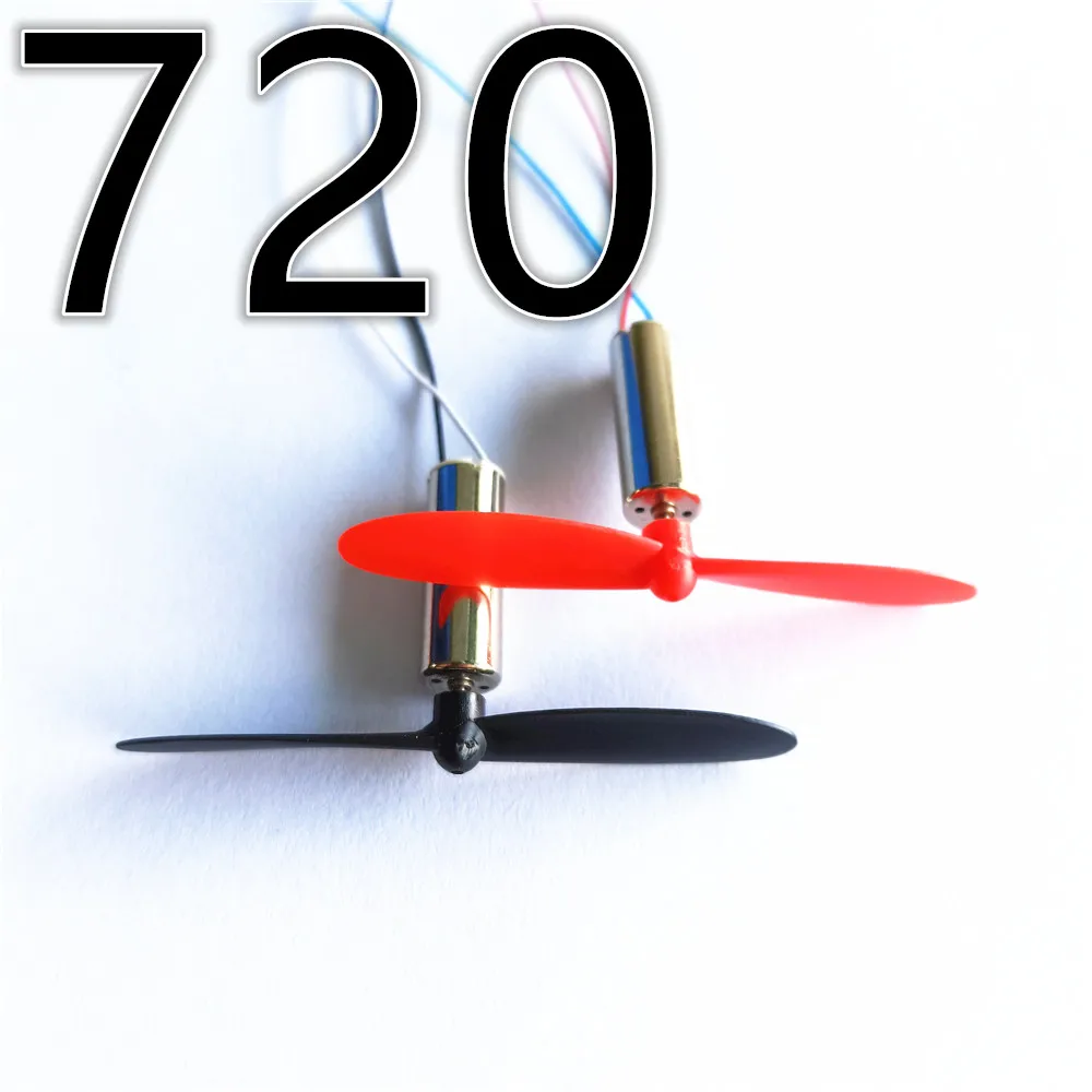 2pcs/lot 3.7V 614 716 720 8520 Micro DIY Helicopter Coreless DC Motors Propellers UAV RC Drone Great Torque High Speed Engine