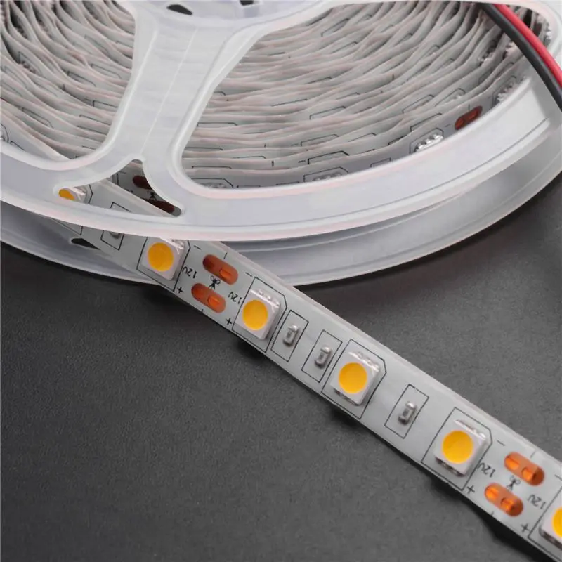 8X 5M 300 Warm White LED 5050 SMD Flexible Light Lamp Strip 12V DC Home Club