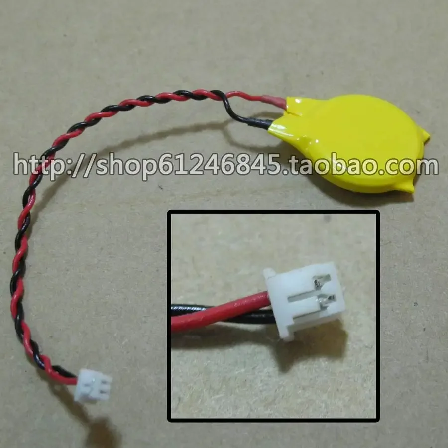 CR2032 2 Line Notebook Motherboard Battery Cable Universal CMOS Battery 3V BIOS Battery