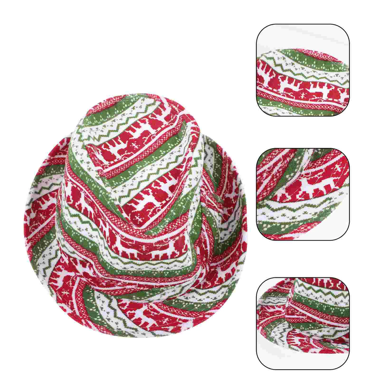 Christmas Elk Jazz Hat Party Xmas Carnival Decoration Cap Decorative For Festival Sweater