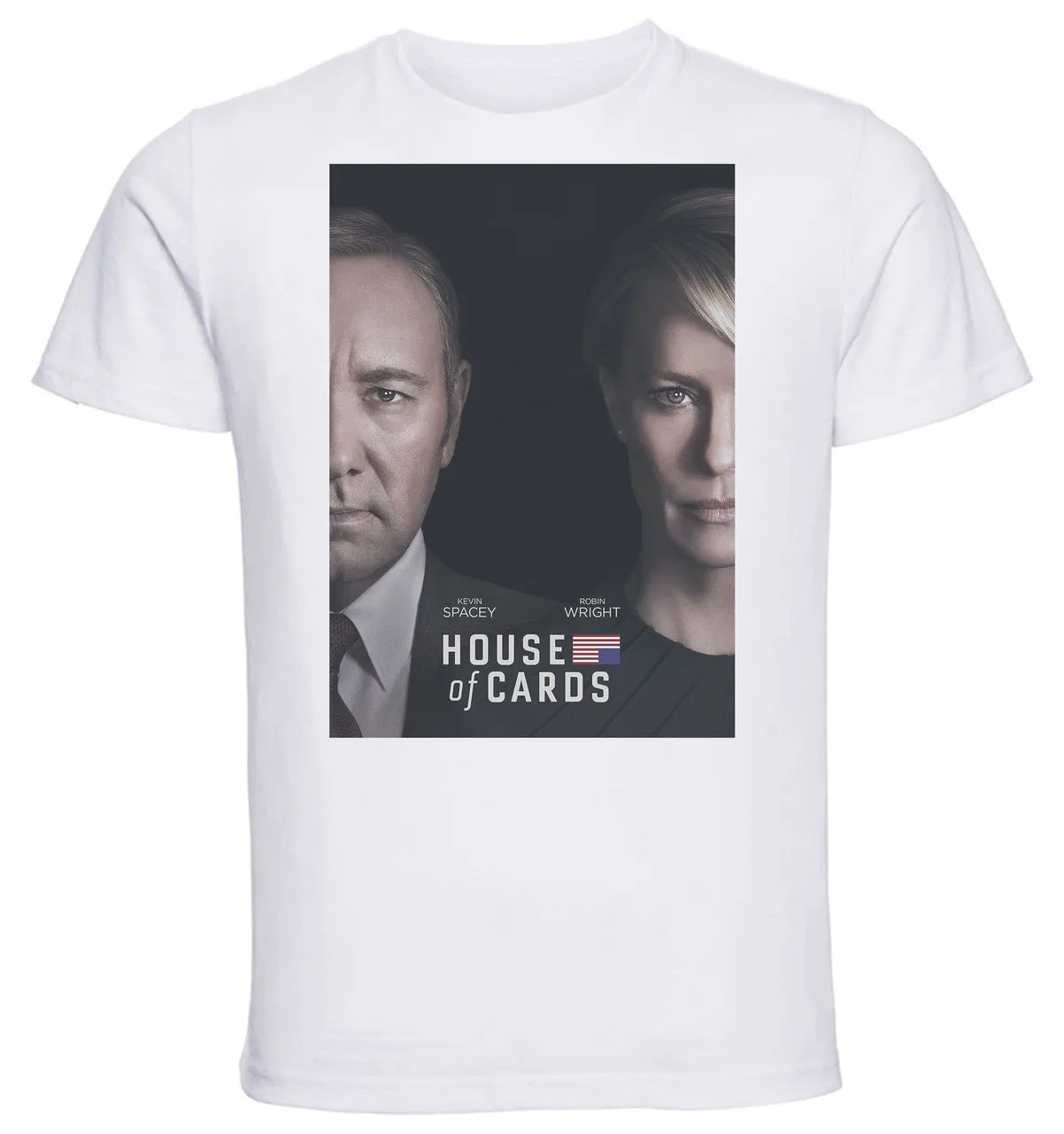 T-Shirt Unisex White Playbill TV Series House of Cards Variant 05