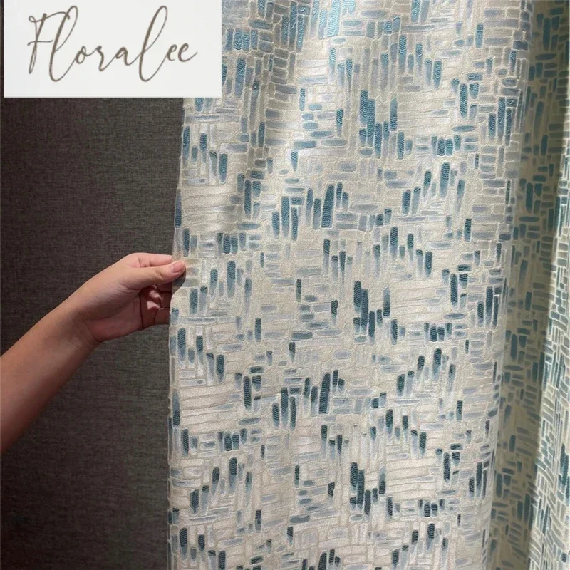 

European Thickened Blackout Curtains for Living Room Bedroom Light Luxury Modern Simple High-quality Curtains Custom Decoration
