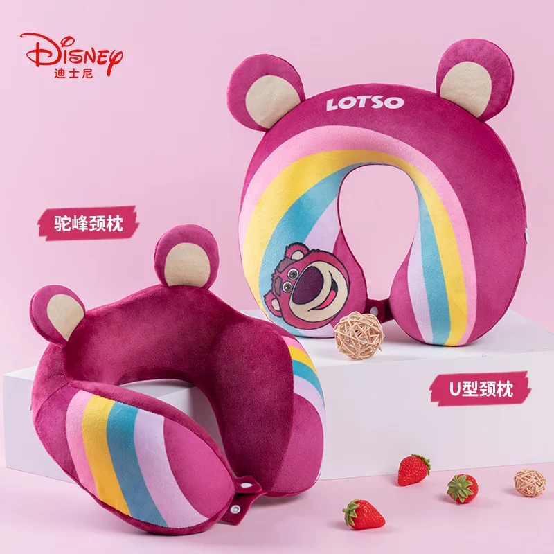 Disney Mickey Mouse Lotso Donald Duck U Shaped Pillow Kawaii Cartoon Anime Lunch Break Esports Neck Pillow Child Birthday Gift