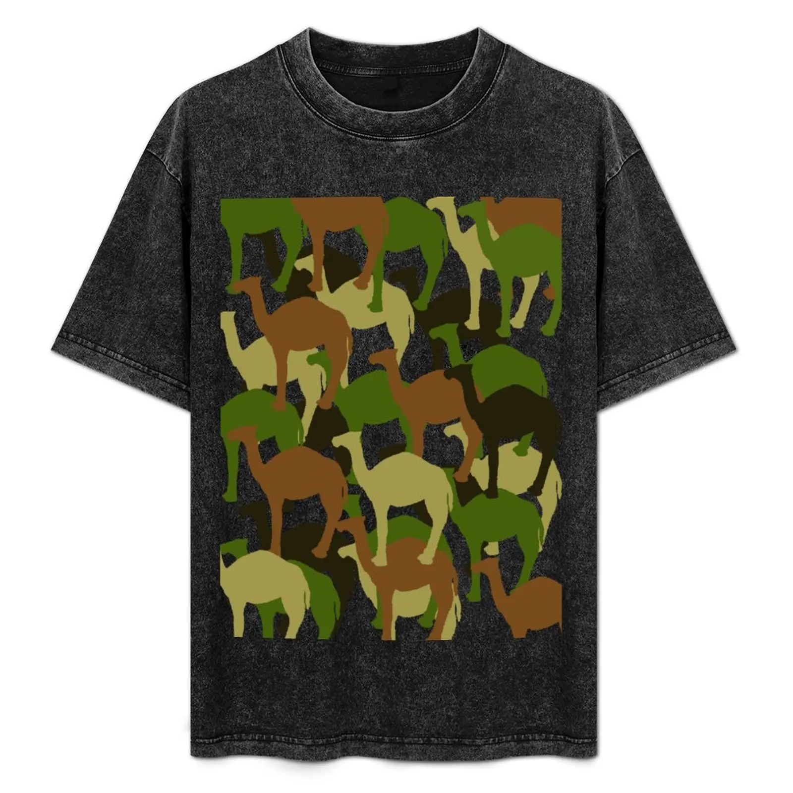 

Camelflage T-Shirt Basic Daily Outfit Short Sleeve Tee