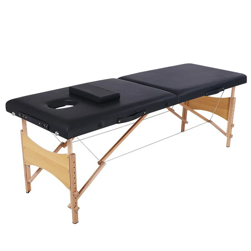 

Manufacturer Wholesale Beech Massage Bed Multipurpose Modern Simple Massage Bed Portable Portable Folding Physiotherapy Bed