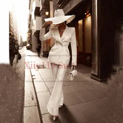 Women's Suit Two-piece Fashion High Street Dress Slim Double-breasted Custom Short Sets Chic and Elegant Woman Set Pant Pieces