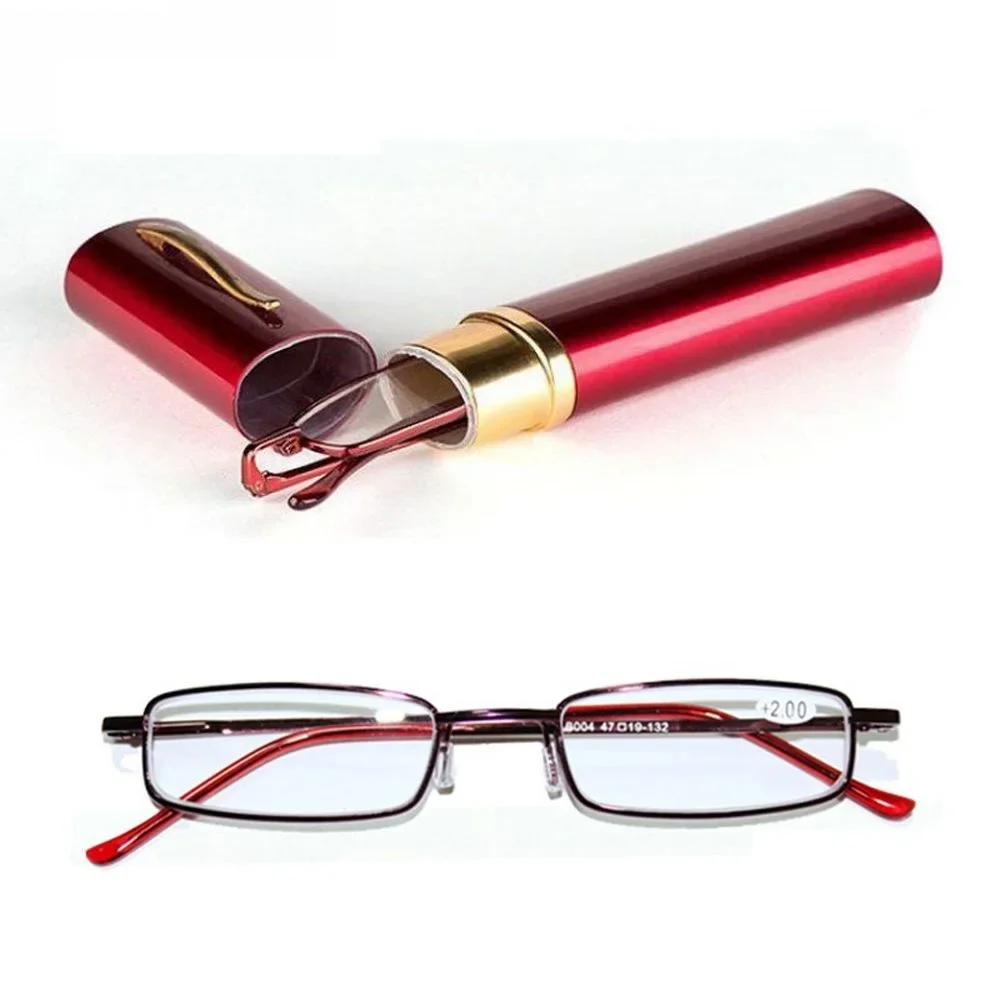 Unisex Reading Glasses Men Women Ultra-light Portable Anti-fatigue Presbyopia Eyeglass with Case Diopter Eyewear +1.0 1.5 2.0