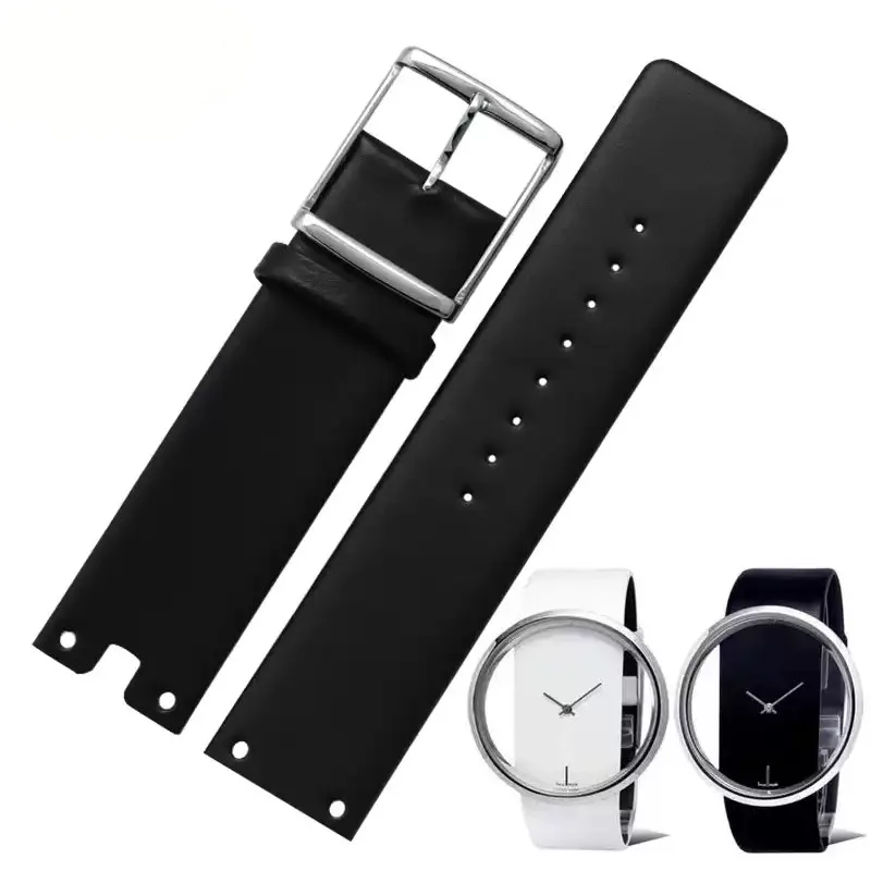 High quality Watch Bands for CK K94231 K9423101 Genuine Leather Durable Soft for Calvin Klein Watch Strap Men Bracelet 22mm