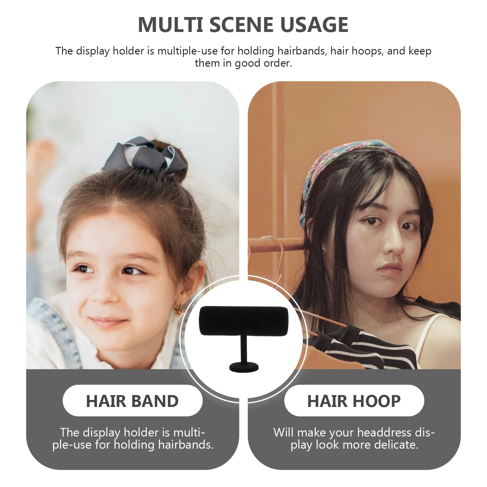 

Hair Hoops Display Shelf Headband Storage Rack for Home Shop Use Organizer Stand for Hairbands Hoops Women Gift Idea