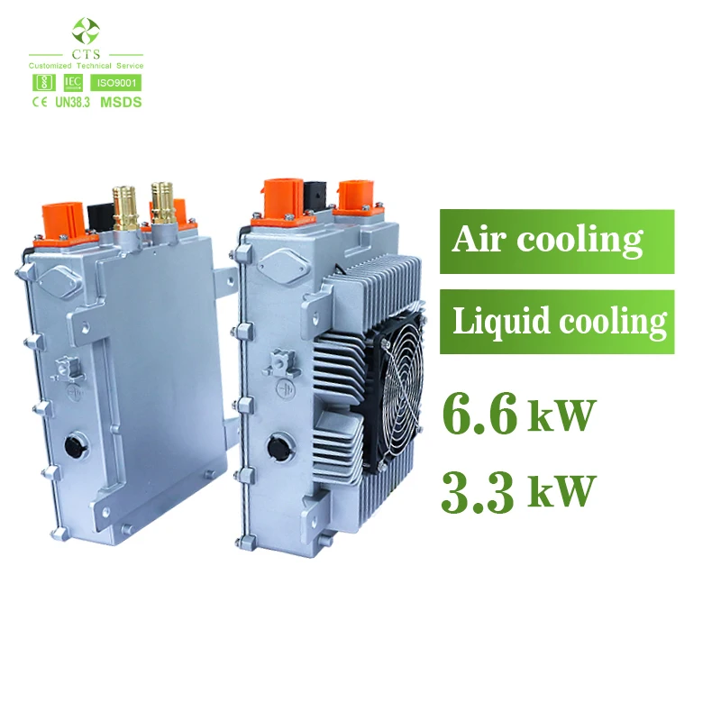 CTS 3.3kW 6.6kW 3-Phase on Board Charger OBC with CAN Bus for EV Car Marine Boat Golf Cart Air Cooled