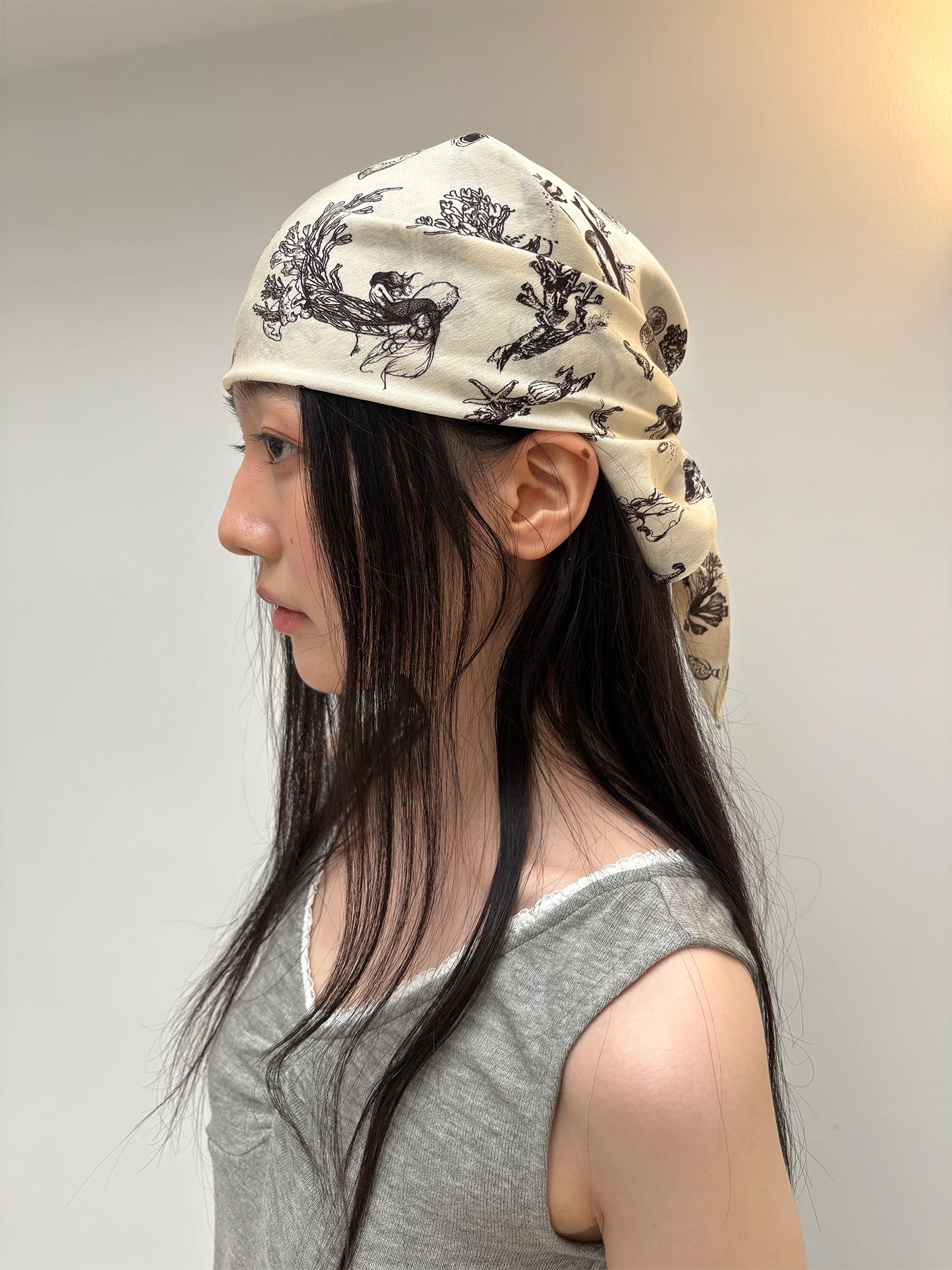 softruler-2026-practical-hand-painted-ocean-patterned-square-scarf-vintage-style-fashion-accessory-for-summer