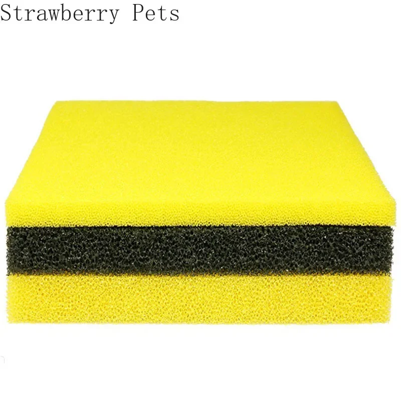 Black, blue, yellow 50cmx50cmx2cm Filtration Foam Aquarium Fish Tank Biochemical Filter Sponge Pad Skimmer Sponge Supply Tank