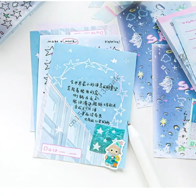 594F Multifunctional Message Paper Lovely Memos Pad Practical Note Pad Paper Pads