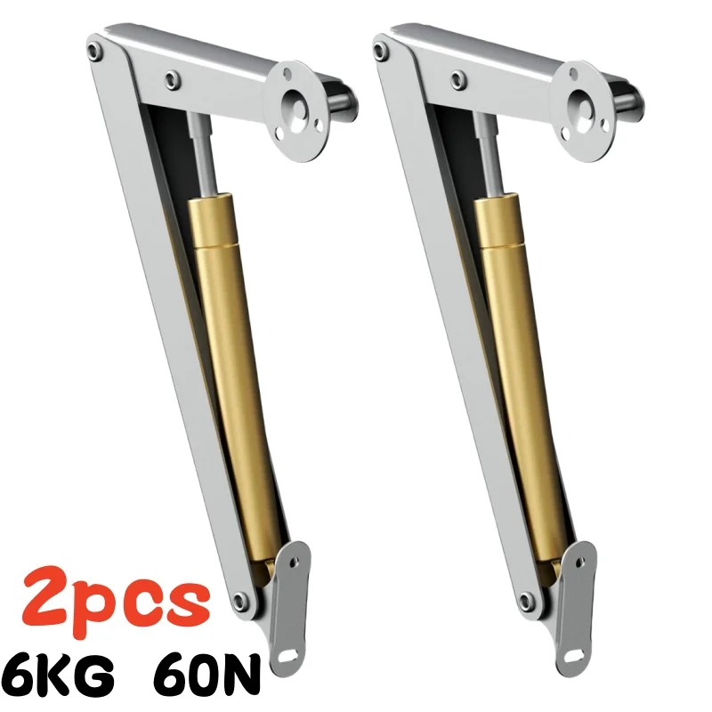 2 Stuks Zware Gasveren 60N-200N Soft Close Deksel Ondersteuning Scharnieren Automatische Langzaam Verlagen Veilig Pneumatische Deksel Lifters gasveren