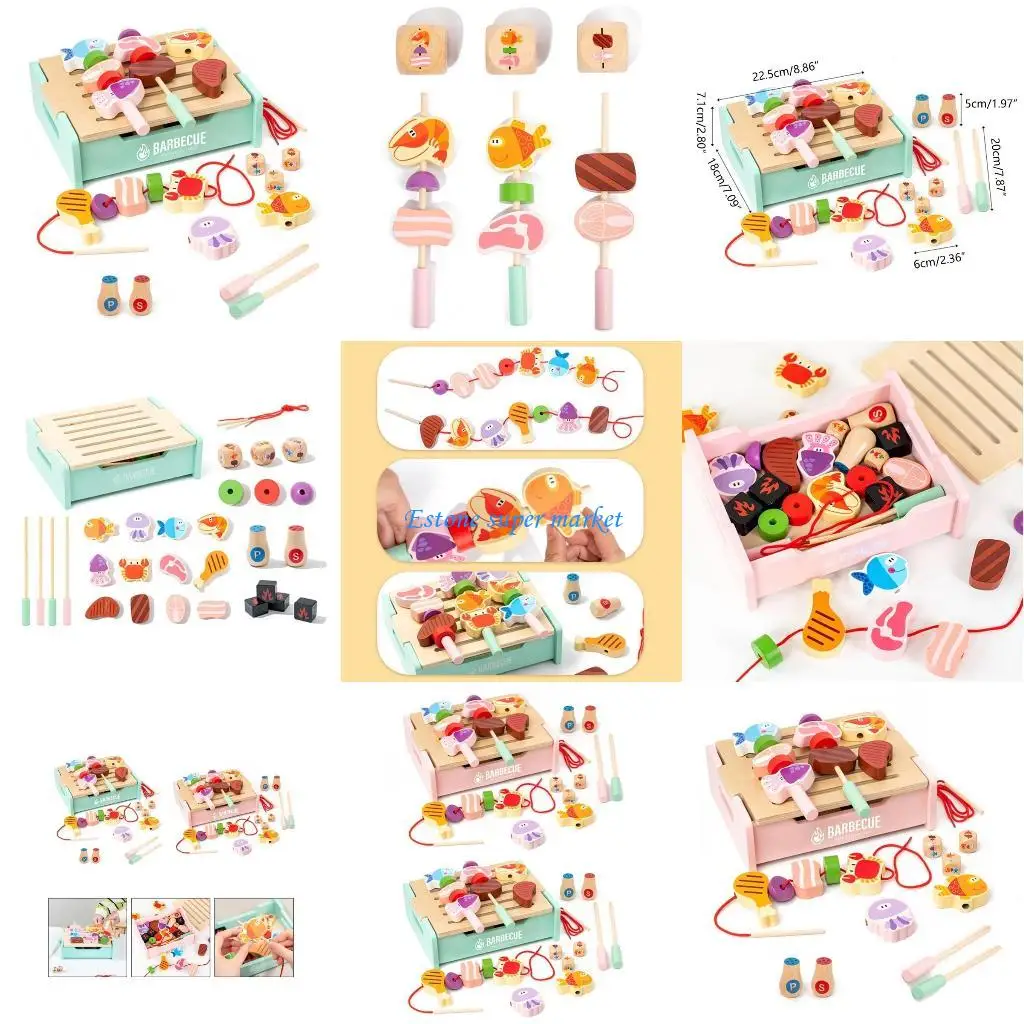 لعبة شواية الشواء للأطفال الصغار 090B للتدريب على التنسيق بين اليد والعين #1