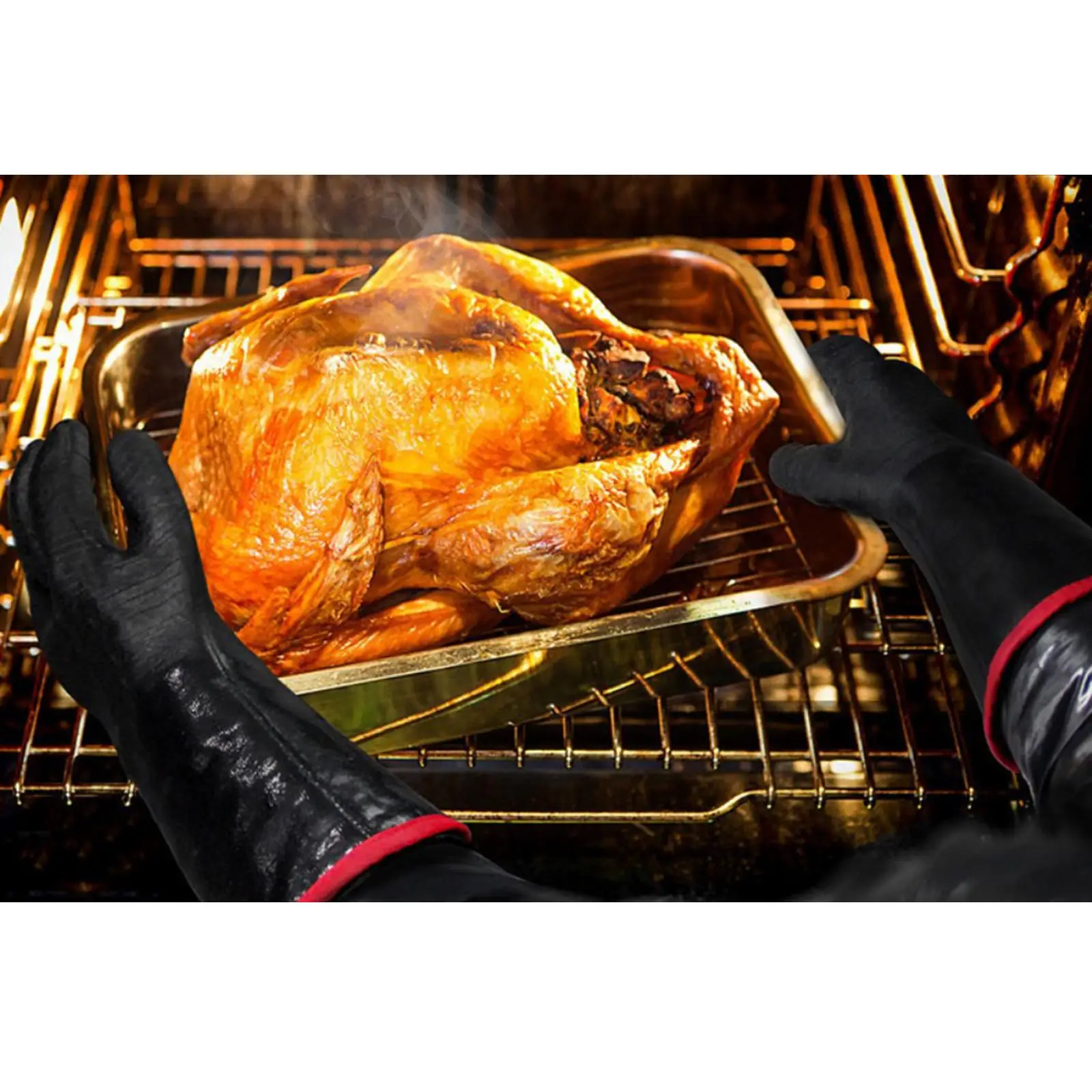 Neoprene Cooking Barbecue grill per bbq Gloves Resistant, Comfortable