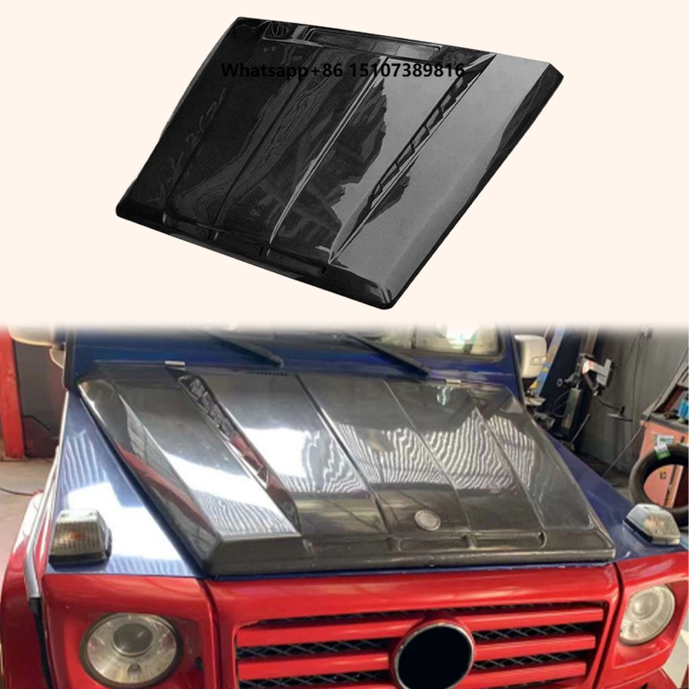 For G Class W463 98-18 Only Carbon MBJ2 Style Front Vented Cooling Hood
