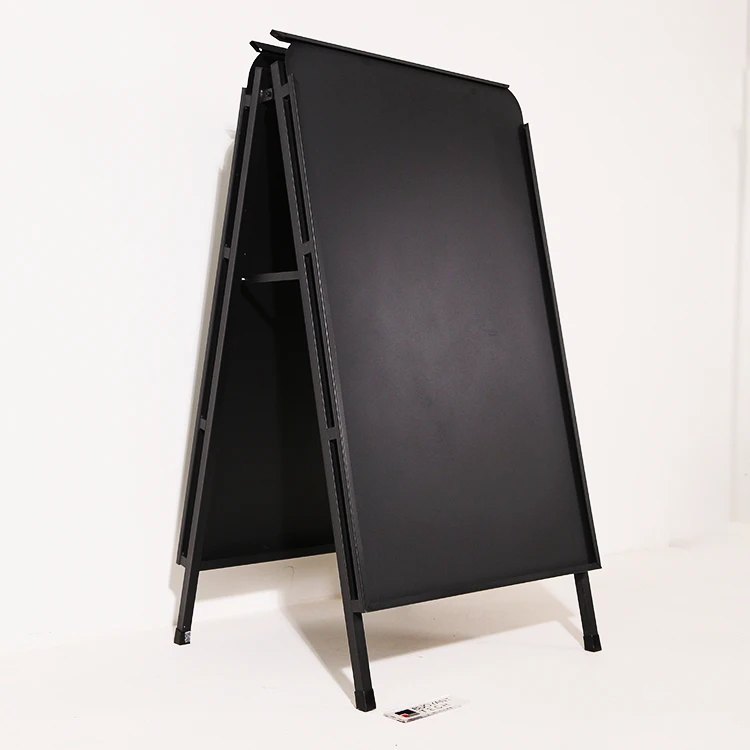 Metal A-Frame Sidewalk Signs Poster Stand a Frame Sign Double Sided Outdoor Street Advertising Board