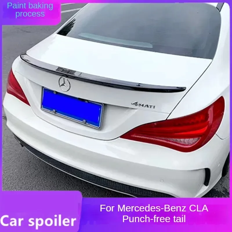 Suitable for Mercedes-Benz CLA rear wing W117 CLA200 CLA220 non-punching AMG modified rear wing top wing