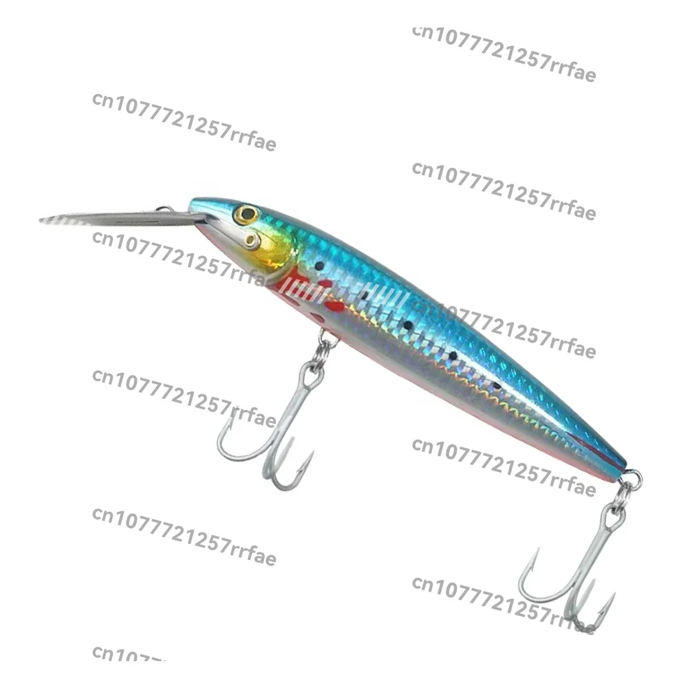 

Metal lip diving 140mm 190mm 220mm saltwater fishing perch pike minnows hard plastic bait