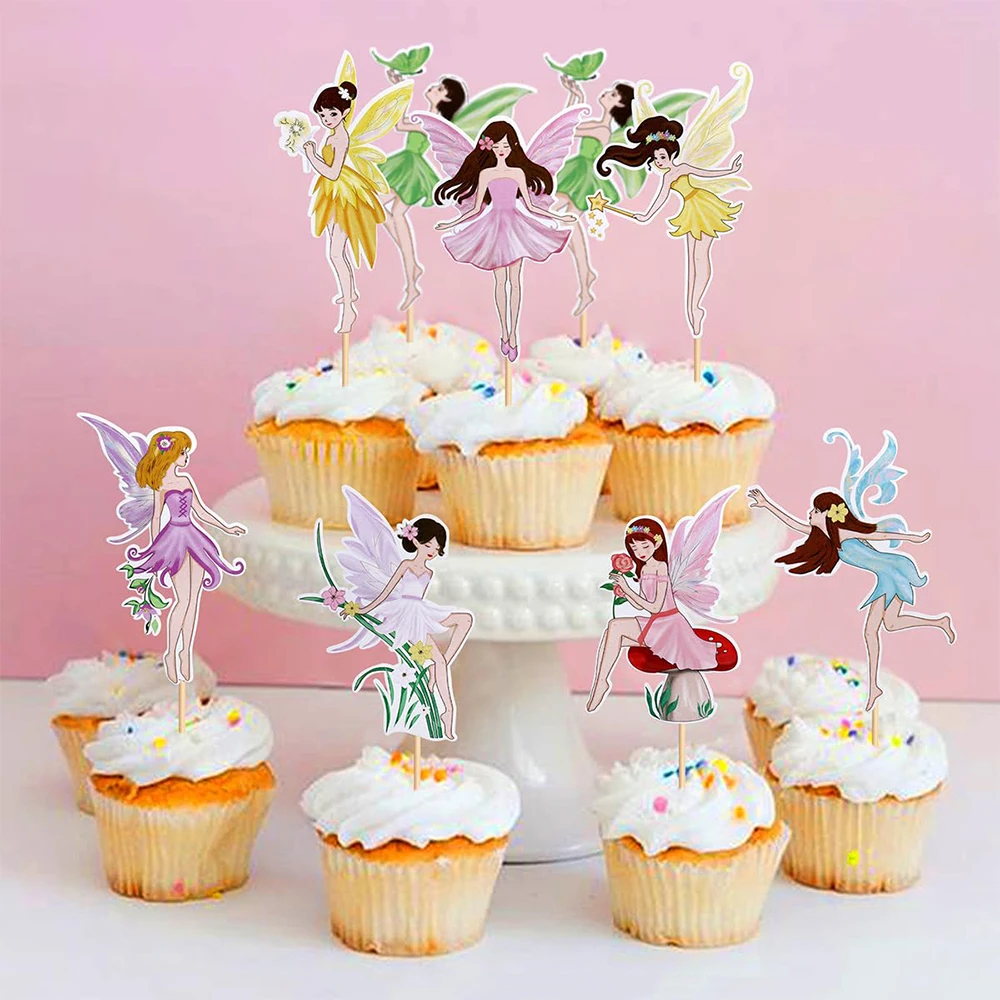 Fee Erster Geburtstag Dekoration Gold Glitzer Geburtstag Banner Tischdecke Kinder Fee Blume Thema Party Baby Dusche Dekor Zubehör – Detail 10