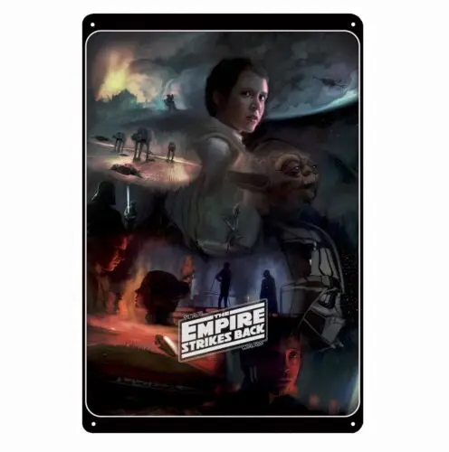 ملصق معدني للفيلم من Empire Strikes Back مقاس 20 × 30 سم - ألومنيوم #1