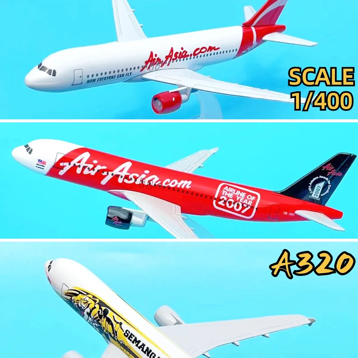 Asia Pacific A320 A330 A350 A380 Scale 1:400 Metal Aircraft Replica 15cm Airplane Diecast Model Aviation Miniature Gift Toy