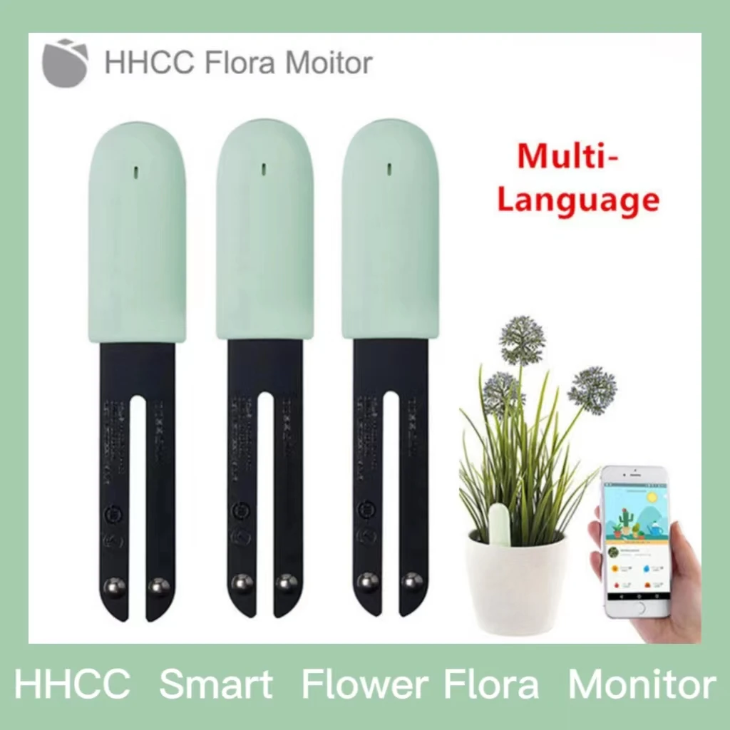 

HHCC Flower Flora care Plant Soil Tester Monitor Soil Water Light Smart Tester Digital Detect Sensor Garden