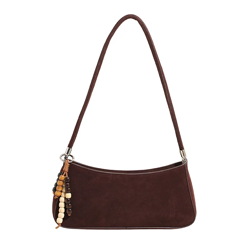 2025 جديد خمر حقيبة الساتان المرأة حقيبة كتف ريترو بولي Crossbody محفظة موضة الرغيف الفرنسي يده حمل ضوء ركاب عادية #5