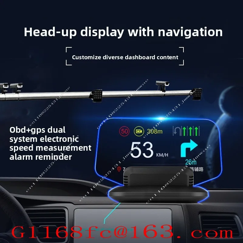 Intelligent Navigation HUD Car Display Multi-function Car High Definition Head-up Display Parts