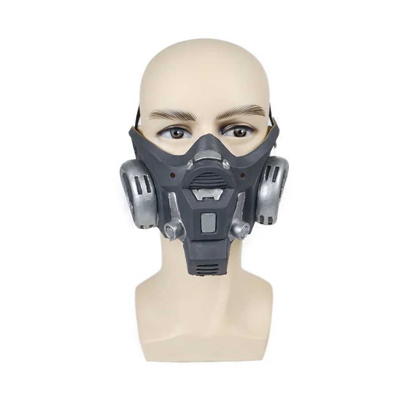 Boys Adult Half Face Latex Skull Masks Breathable Steampunk Gothic Gas Halloween Costume Prop