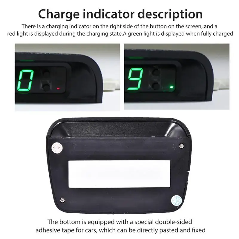 Automotive Digital Clock Luminous Car Digital Solar Adhesive Clock Watch for Automobile Vehicles Car Interior Decoration