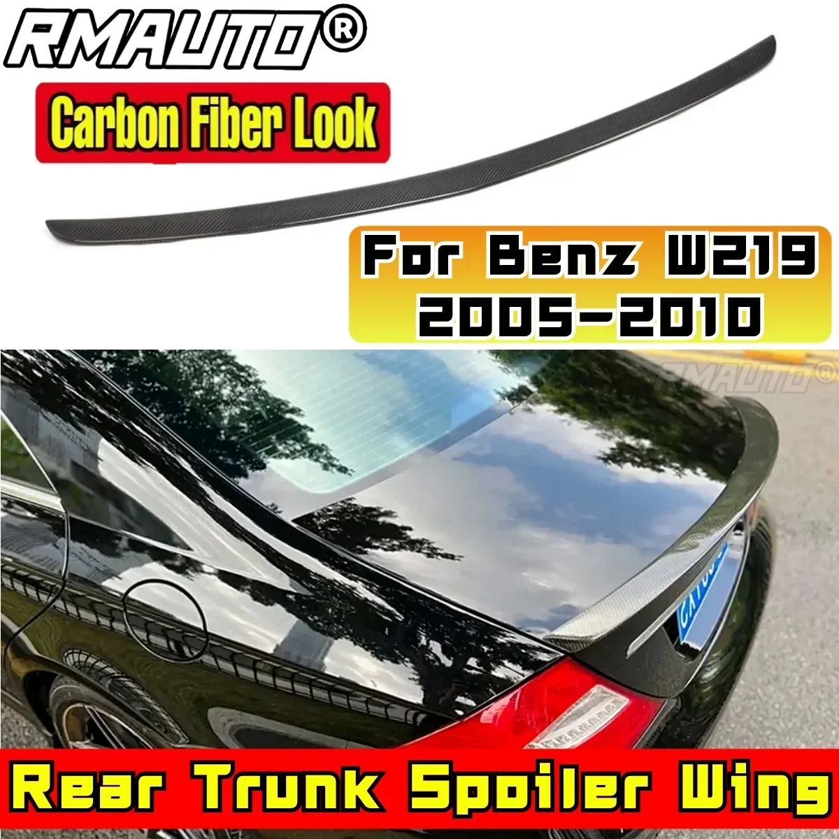 For Mercedes Benz W219 CLS280 CLS320 CLS350 CLS63 2005-2010 2005-2010 Rear Wing Body Kit Car Rear Trunk Spoiler Car Accessories