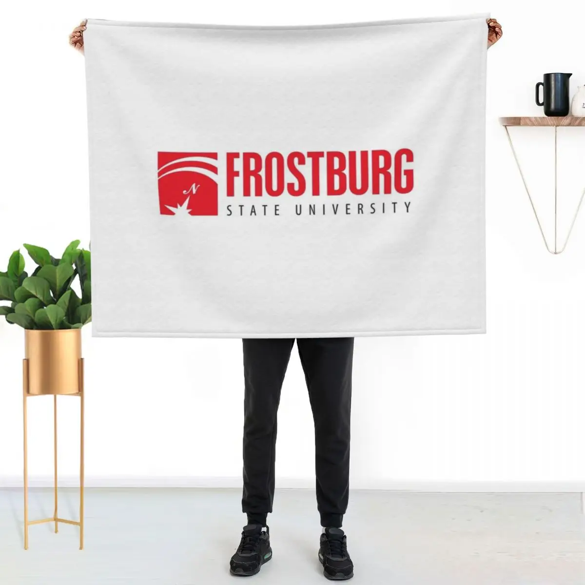 

Frostburg University Redesign Throw Blanket All Season Soft Lightweight Blanket for Home