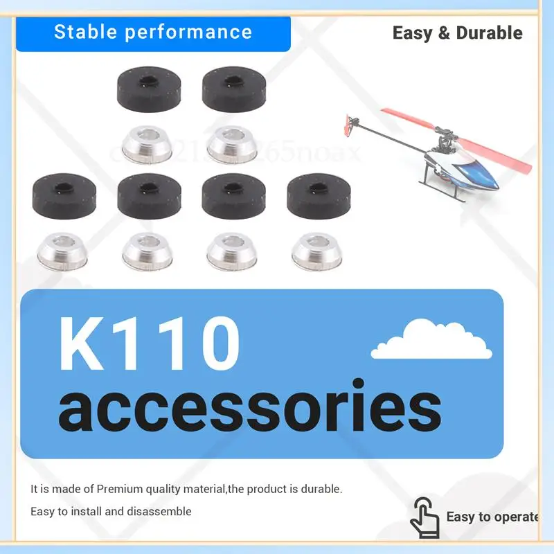 

-SPOR 6Pcs Rubber Ring Set For Wltoys V966 V977 XK K110 K120 RC Helicopter Airplane Drone Spare Parts Accessories