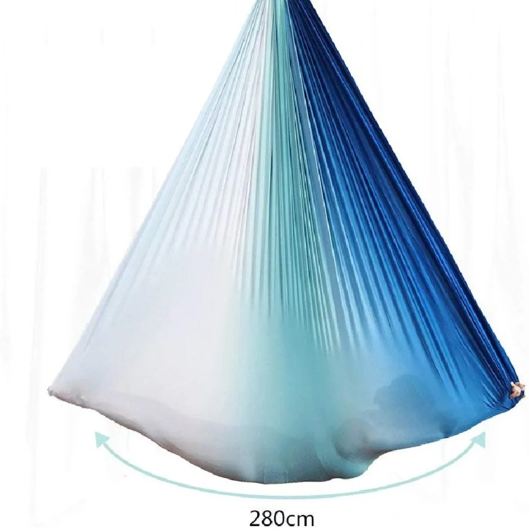 5*2.8M Aerial Yoga Hammock Anti-Gravity Yoga Sling Anti-gravity Silk Fabric Yoga Equipment Hammock Swing Yoga Stretch Belt