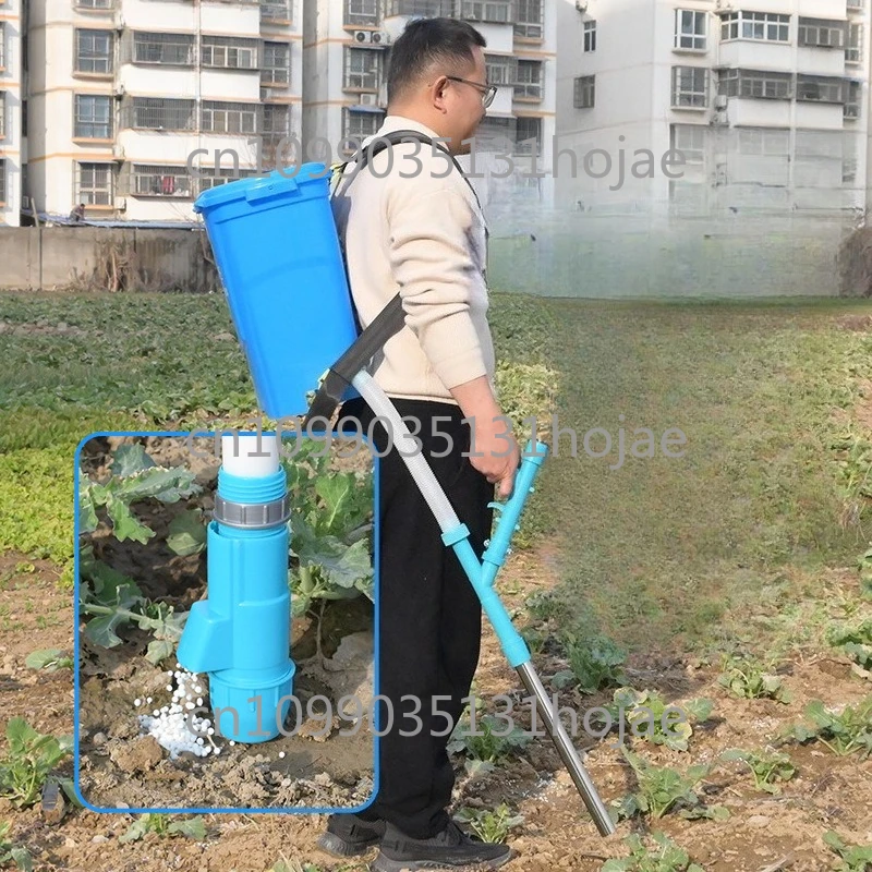 

Agricultural corn fertilizer applicator backpack manual vegetable fertilizer application point sliding integrated fertilization
