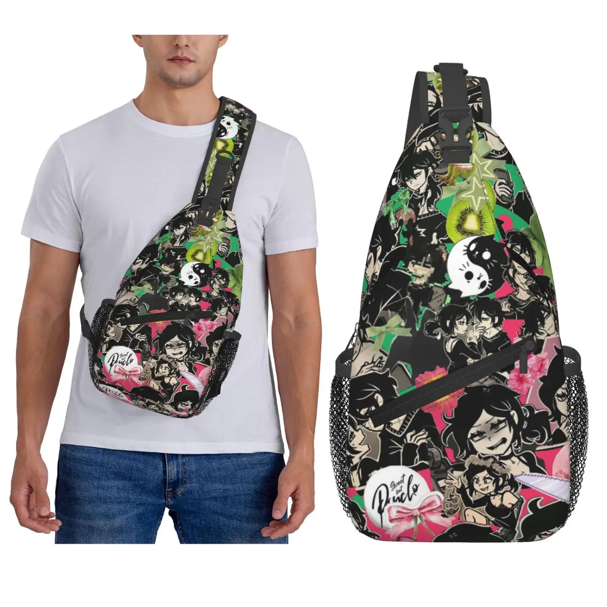 

Ashley And Andrew The Coffin Of Andy And Leyley Chest Bag Men Sling Crossbody Backpack Chest Bag Traveling Daypack Shoulder Bag