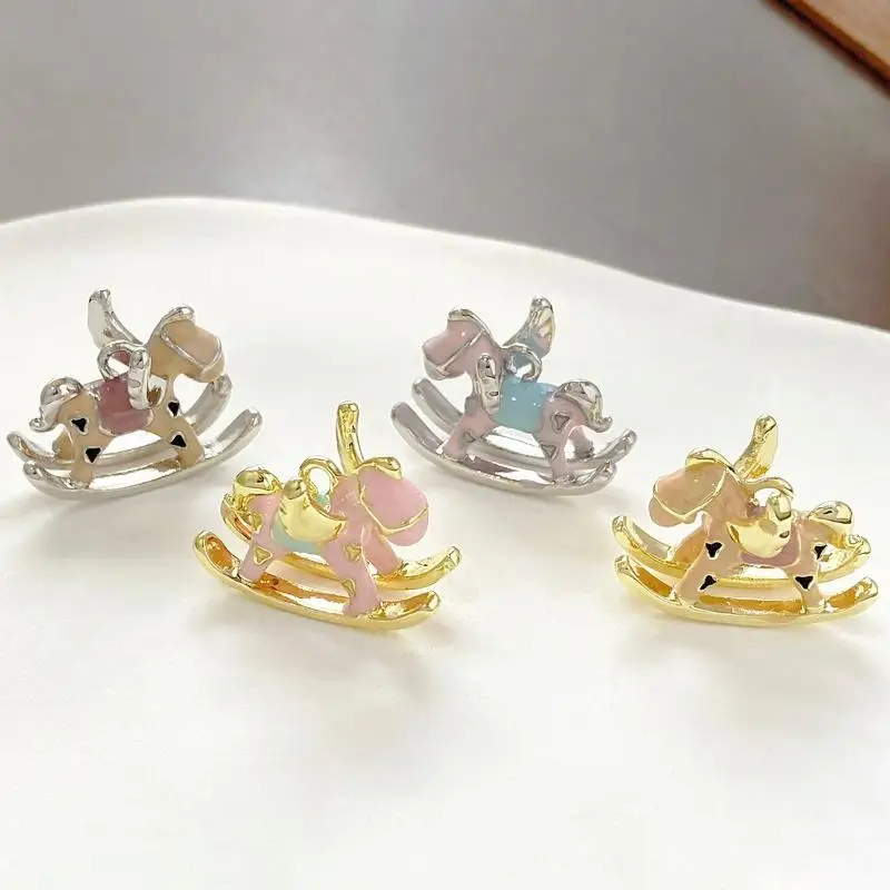 1 قطعة الكرتون لطيف الحصان Charms المعلقات DIY بها بنفسك صنع المجوهرات قلادة أقراط سوار الحلي اكسسوارات الإمدادات #4