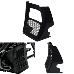 Motorcycle Fairing Front Spoilers Radiator Chin Cover For Harley Road King Electra Street Glide FLHR FLTRX 17-2024 Glossy Black