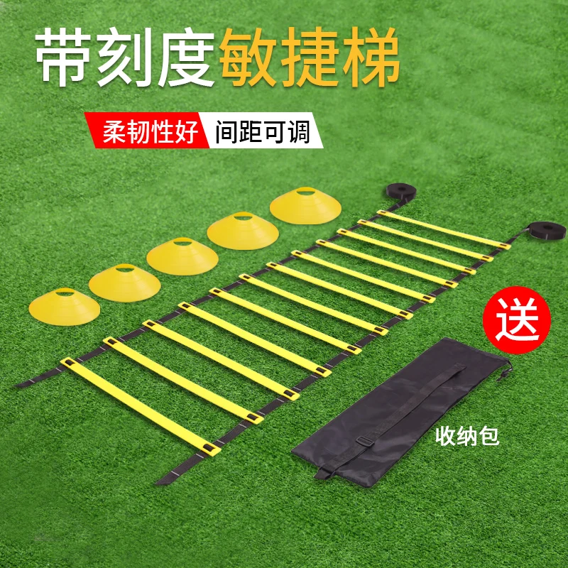 Scale line Agility ladder soccer Football foot agility speed training ladder with black bag