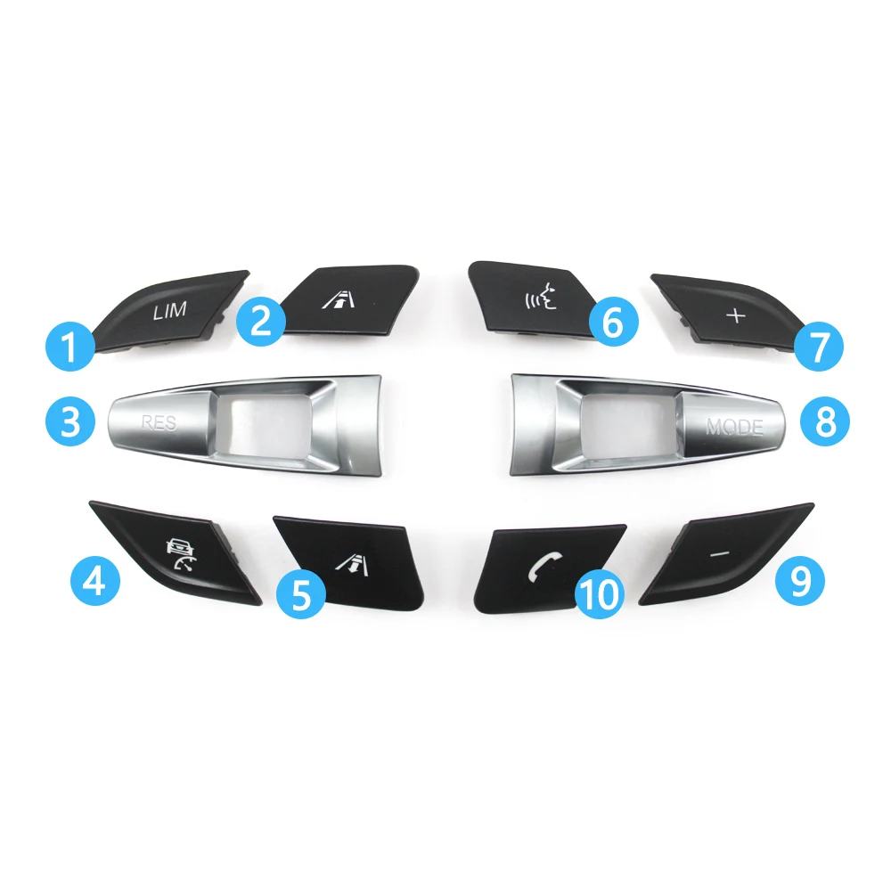 Car M Sport Steering Wheel Multifunction Buttons Knob For BMW F10 F11 F30 F31 F34 F01 F02 F06 F12 F25 F26 F15 F16 M2 M3 M4 M5