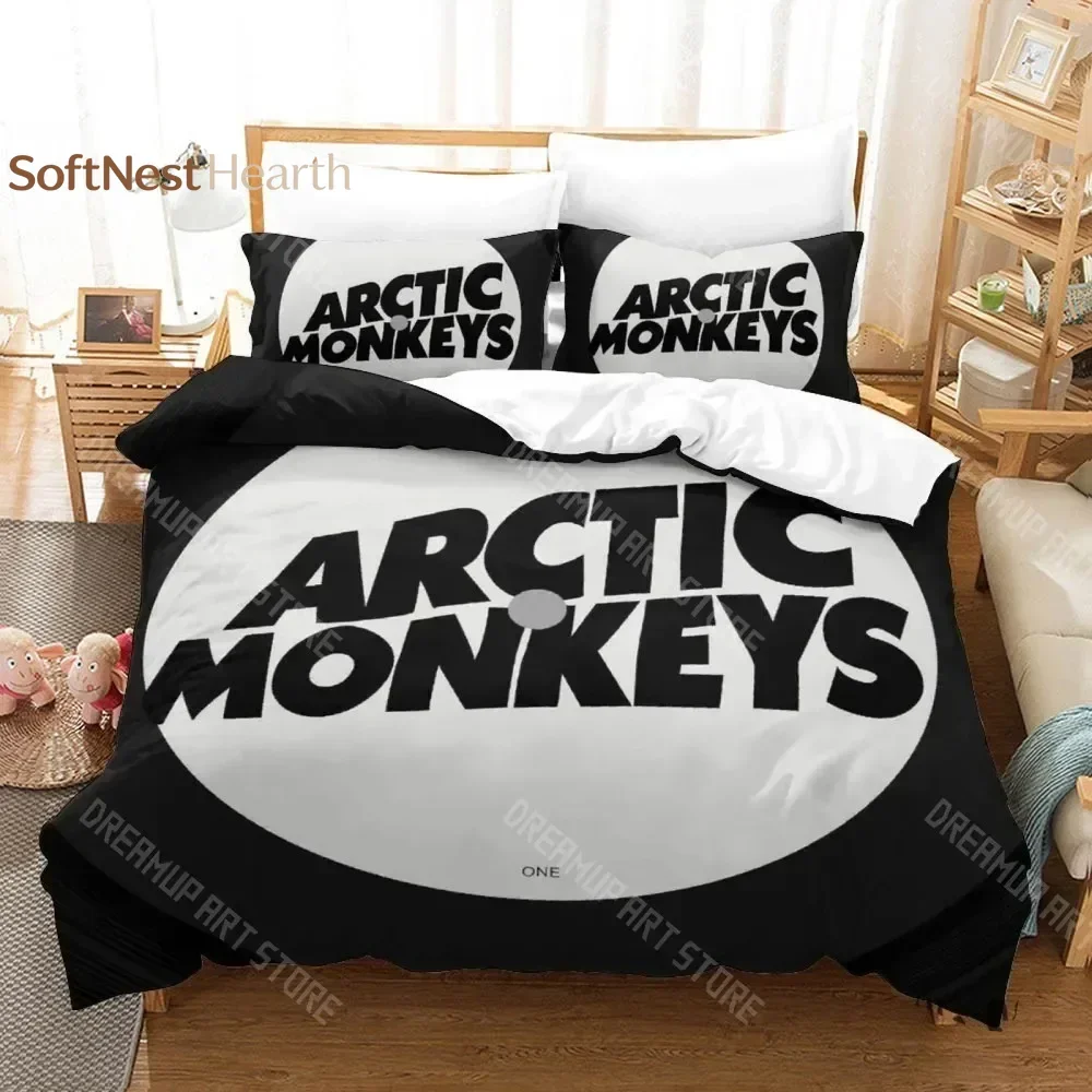 2026 3D Print Fashion Band Arctic Monkeys Bedding Set Boys Girl Twin Queen King Size Duvet Cover Pillowcase Bed Boys Adult