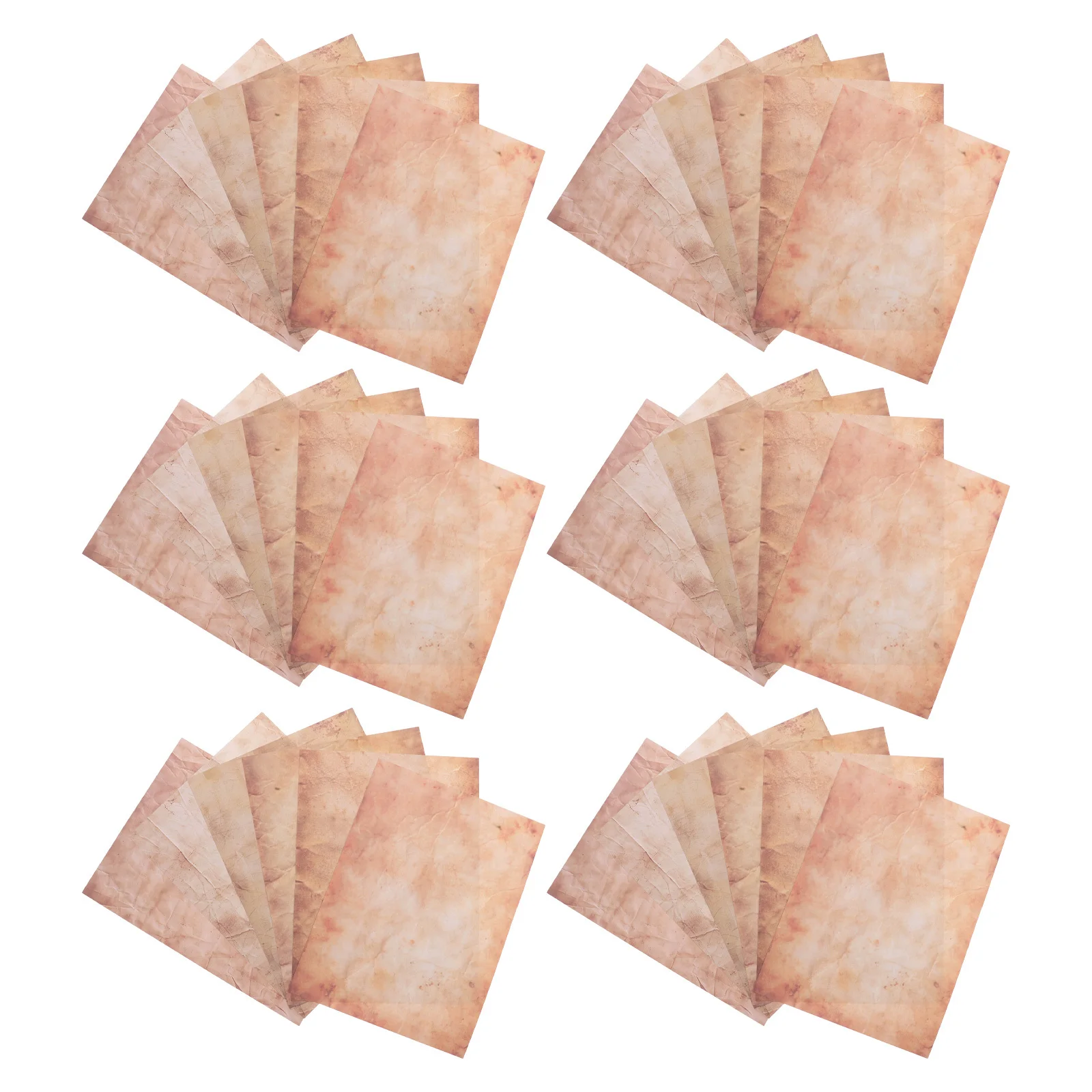 

48Pcs Vintage Letter Writing Paper Double Sided A4 Parchment for Scrapbooking Journaling Card Making Invitations Crafts
