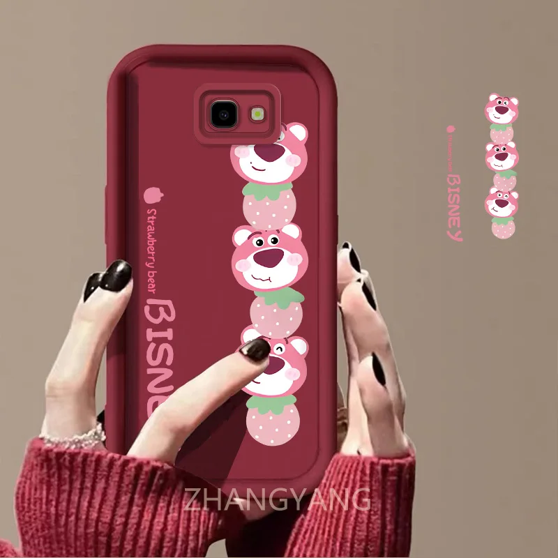 Case For Samsung J7 Prime Cute cartoon bear phone case with silicone TPU soft case anti drop and shockproof phone camera fully c