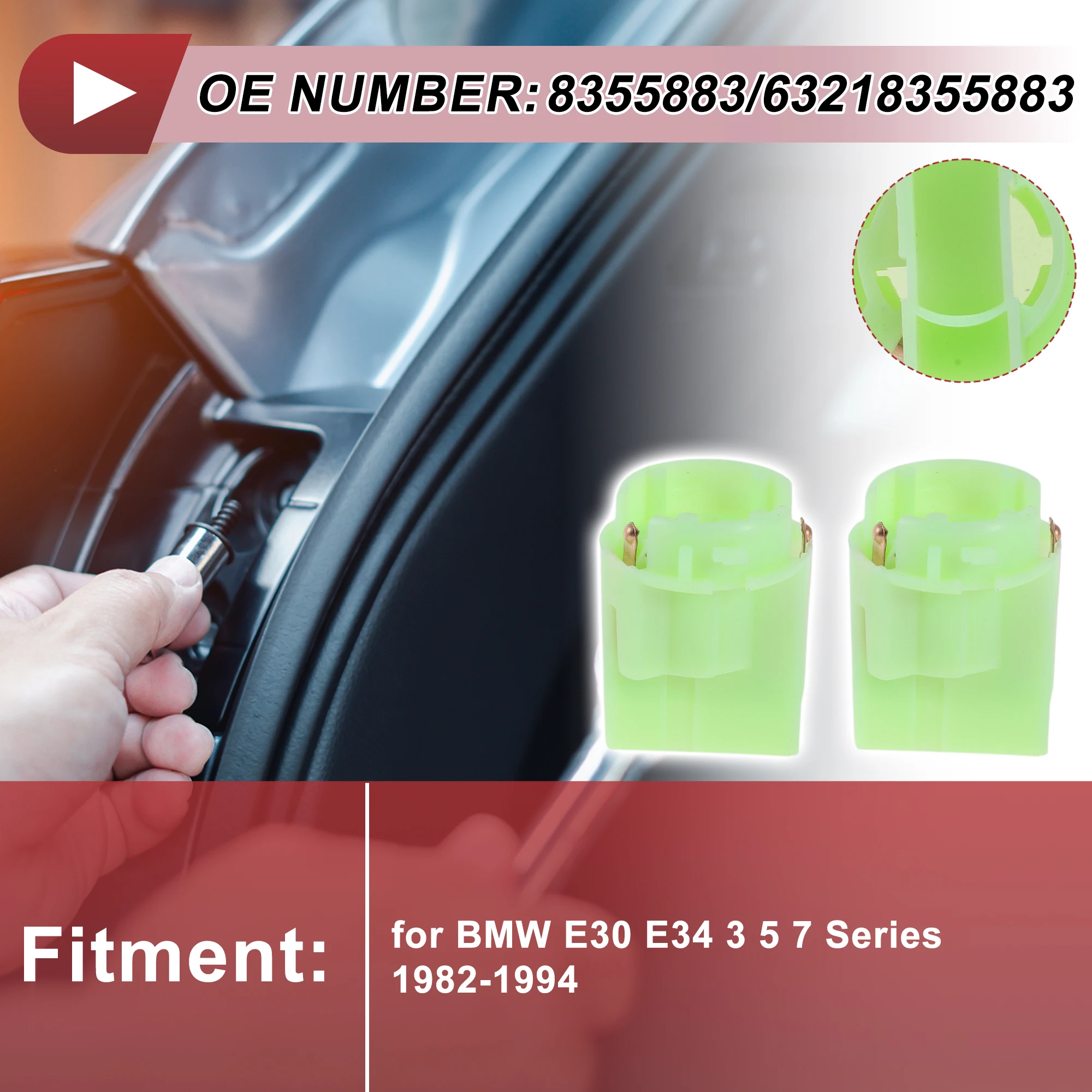 

X Autohaux, 2 шт., розетка заднего фонаря для BMW E30 E34 3 5 7 серии X6 E71 X6 E72 Hybrid 1982-1994 No 8355883/63218355883